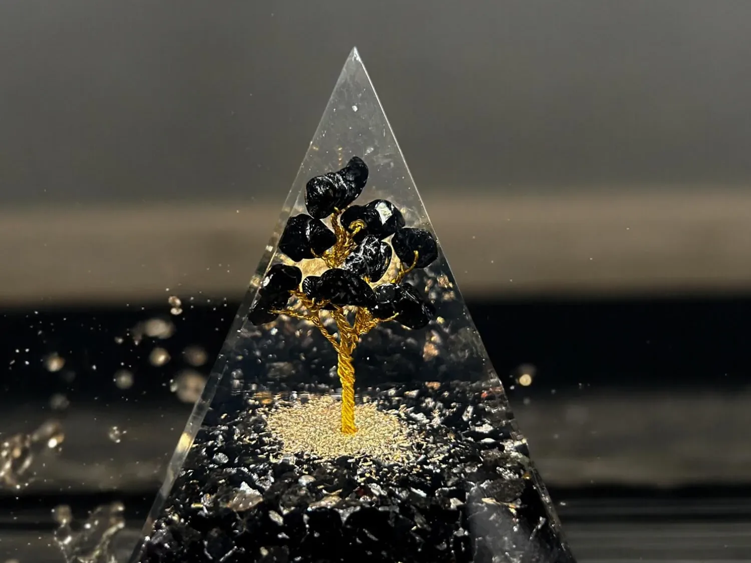 Black Tourmaline Pyramid